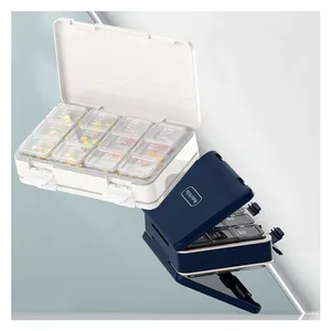 AM / PM / Eve Weekly Pill Box Large 24 Compartments 7 Days Pill Box Hot Sale Travel Pill Organizer thumbnail-1