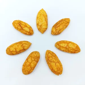 Hot Selling Willow Leaf Shaped Fried Rice Crackers Savory BBQ Flavor for Wholesale Bulk Snack Distributors thumbnail-2