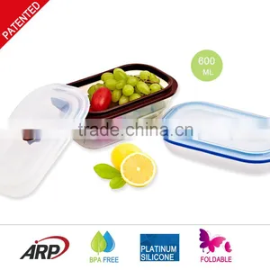 600ML Microwave Collapsible Silicone Bowls thumbnail-1