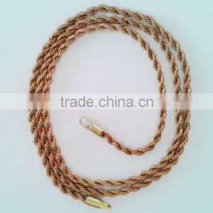 China Jewelry Wholesale Gold Copper Chain For Men Gift thumbnail-1