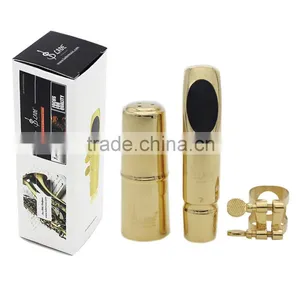 For Student Best Price Alto-Saxophone Mouthpiece +2 Pcs Patches Pad Cushions thumbnail-1
