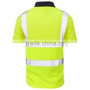 Hot Sale High Visibility Reflective Safety Polo Shirt thumbnail-2