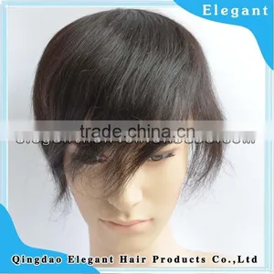 100% Indian Human Hair Toupee With pu Skin for Men Wholesale thumbnail-2