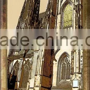 2 Panels European Style Modern Landscape Oil Painting OM-010 HGESX5MWZP thumbnail-2