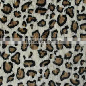 Leopard Printed Fur Plush Fabric thumbnail-4