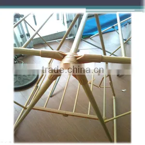 Folding Steel Wooden Color Baby Clothes Dryer Stand thumbnail-3