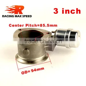 New Technology Auto 304 Stainless Steel 3 Inch Exhuast Cutout Vacuum Actuator With Flange thumbnail-1