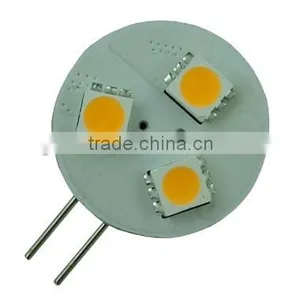 2-pin CE RoHS 0.7w 5050 3smd Led g4 ac dc thumbnail-1