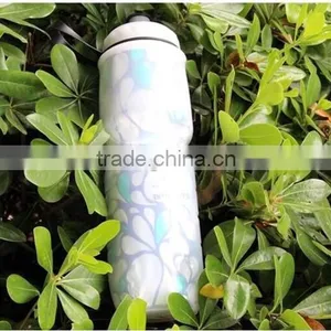 600ml PE Double-wall Plastic Outdoor Cool Keeping Sport Water Bottle Factory Price thumbnail-3