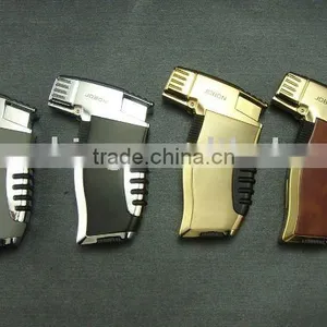 METAL GAS REFILLABLE FLAME-ADJUSTABLE TORCH LIGHTER FOR CIGAR thumbnail-1
