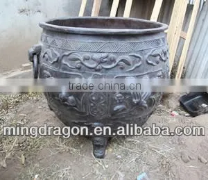 Chinese Antique Old Iron Vat thumbnail-1