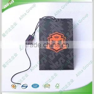 Customized Garment Paper Tags With Hang Tag Cord Locking thumbnail-1