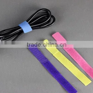 Electric Colored Magic Tape Hook and Loop Adjustable Cable Tie thumbnail-1