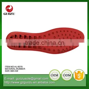 Soft and Flexable Red Color Rubber Outsoles thumbnail-3