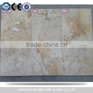 Polished Yellow 60*60 Travertine Tiles thumbnail-5