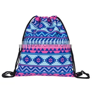 Brand New 3D Print Aztec High Quality Kids Colorful Drawstring Bag thumbnail-1