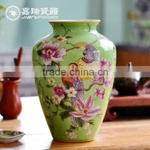 Antique Chinese Hand Painted Large Porcelain Vase thumbnail-1