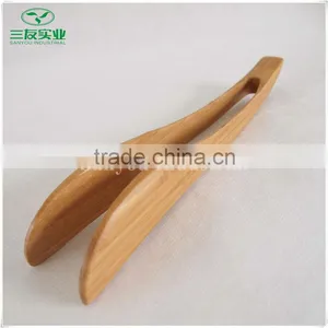 Natural Bamboo Food Tongs Tweezers thumbnail-1