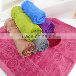 Bright Color Bamboo Cotton Velour Bath Towel Middle East Market thumbnail-1