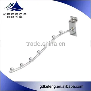 Metal Display Hook on Slatwall, Slatwall Display Hooks for Garment Shops KF-C052 thumbnail-1