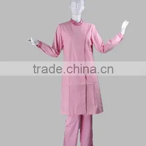 Custom Fitness Women Long Sleeve Nurse Hospital Uniform Dress thumbnail-1