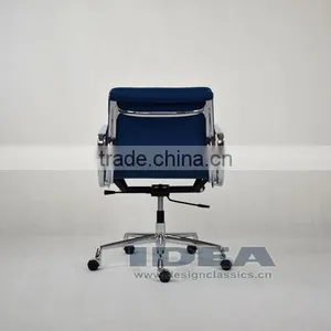 Replica EA217 Charles Office Chair- Blue Color Genuine Leather thumbnail-5
