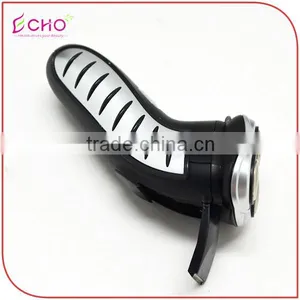 Electric Rechargeable Black Rotary Men's Shaver With Triple Head thumbnail-4