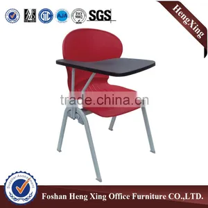 Office Furniture Leather Folding Chair With Steel Frame Conference Chair With Writing Table HX-TRC005 thumbnail-5