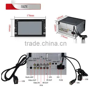Best Selling 2din 6.2'' Touch Screen Android Car Media Player thumbnail-5
