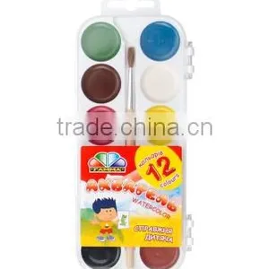 Watercolor Set, Watercolour, Water Color, 12 Colors With or Without Brush thumbnail-2