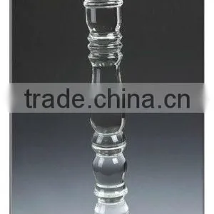 Bubble Crystal Glass Stair Pillar Decorative Glass Pillars and Columns thumbnail-1