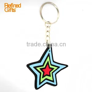 2D Environmental Protection Material Soft PVC Rubber Keychain thumbnail-2