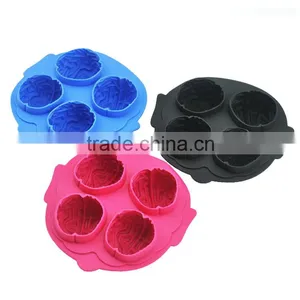 Popular Custom Novelty Brain Silicone Ice Cube Tray thumbnail-4