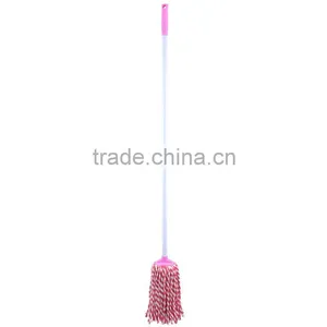 Cotton Floor Mop Mop Refiill 250g Red With White Iron Handle thumbnail-1