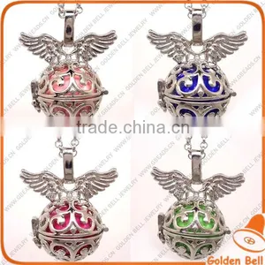 FN3178 New Model Necklace Musical Bell Necklace With the Wing thumbnail-1
