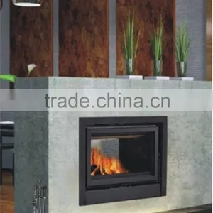 2 Sided Corner Wooden Fireplace thumbnail-3