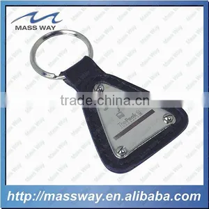 Novelty Blank Custom Made Metal Leather Keychain thumbnail-3