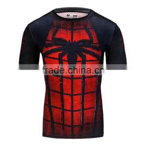 Summer Compression 3d T-shirt Superman Spiderman T Shirt Men Fashion Funny Casual Tshirt thumbnail-1