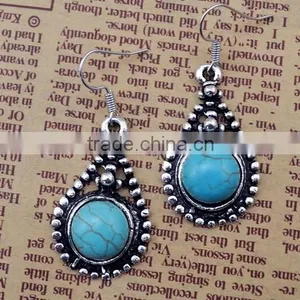 New Arrival Charming Water Drop Turquoise Drop Earrings Fashion Jewelry thumbnail-1