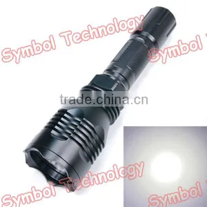 Symbol High Quality Aluminum Rechargeable LED Flashlight Portable Led Torch thumbnail-2