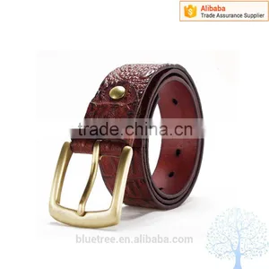 2015 Mens Elegant Crocodile Leather Belt thumbnail-5