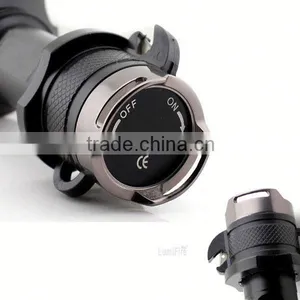 1158 New Design!! XM-L T6 LED Ultra Power Aluminum Torch Light Superbright Shockproof Intrinsically Safe Flashlight thumbnail-4