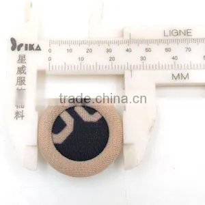 Custom Two Colors Metal Covered Button With Shank thumbnail-3