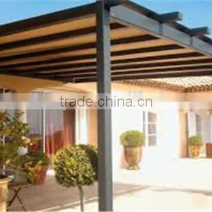 Recycled Backyard Outside Hollow Composite Wood Decking Wpc Decking Pergola 3x3 thumbnail-5