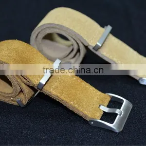 2016 20mm Pastel Color With Two Rings One Piece Band Twist Band Leather Band Leather Watch Strap thumbnail-1
