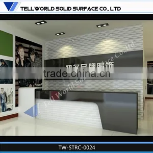 Top Quality Acrylic Solid Surface New Design Information Counter thumbnail-1
