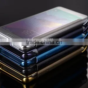 For Samsung Galaxy S7 S7 Edge Flip Slim Mirror View Electroplating Mirror Hard Clear Transparent Mirror Case Cover thumbnail-2