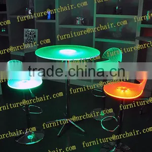 Spyra Modern Led Table and Bar Stools Acrylic Furniture thumbnail-2