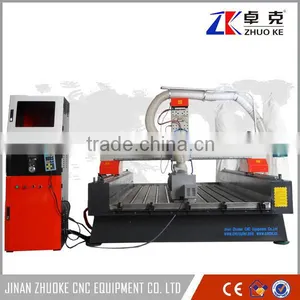China New Style CNC Router Machine For Wood Acrylic ZKM-1325 1300*2500MM With 4 Axis&Dust Collector Of Mach3 Controller thumbnail-2