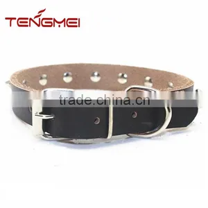 Black Large Spiked Leather Dog Collar With Many Size thumbnail-3